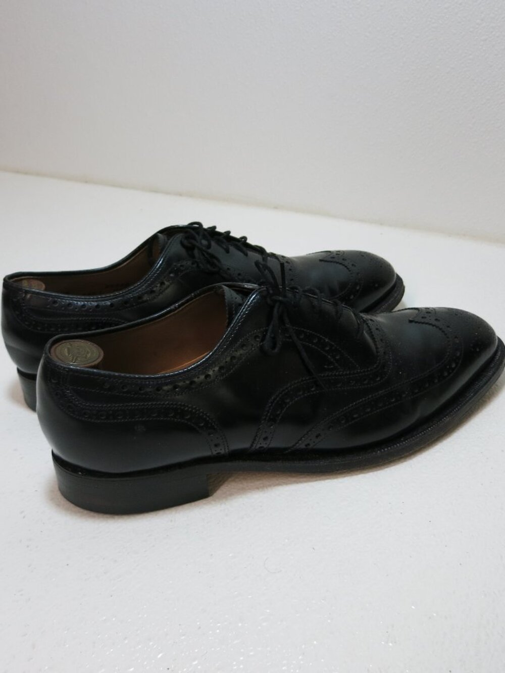 Johnston & Murphy Limited Brogue Wingtip Leather Dress Oxfords Men's Footwear 9 - Picture 4 of 7